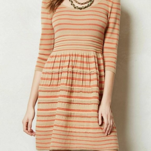 ANTHROPOLOGIE | Knitted and Knotted Elodie Striped Sweater Dress | Small - Picture 2 of 4